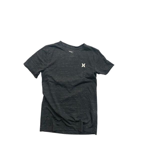 Medium Hurley Boys V-Neck Gray Charcoal Heathered New Soft Tshirt Short Sleeve - Picture 2 of 5